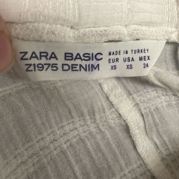 Zara Basic white Bardot off the shoulder blouse - Picture 3 of 4